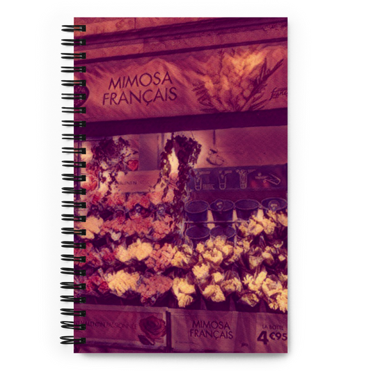 Spiral Dot Grid Notebook (Roses)